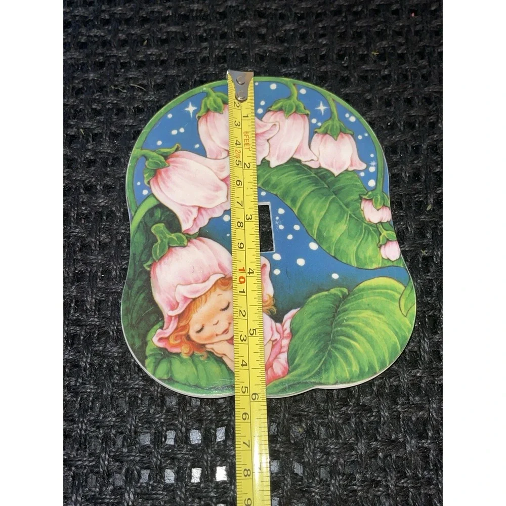 Little Blossom & Friends Avon Plastic Double Hook Wall Hanger & Switch Cover VTG